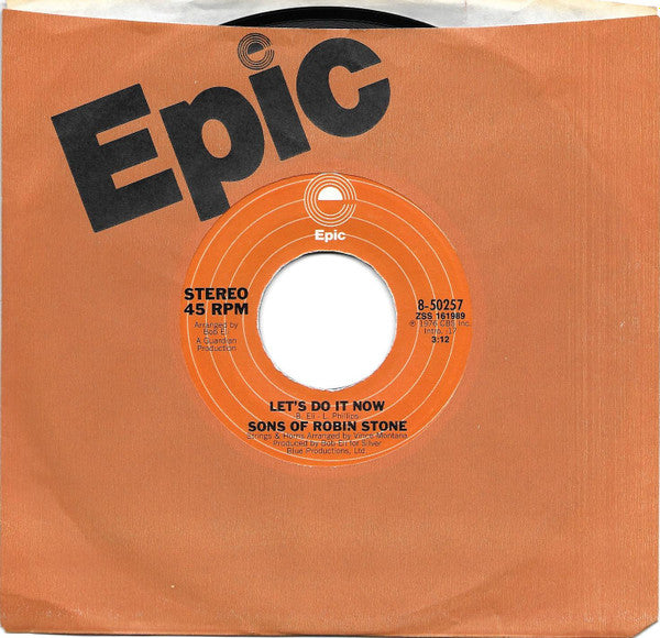 Sons Of Robin Stone ~ Let's Do It Now / It Only Happens In The Movies (Vinyl) - Djungel & Jazz