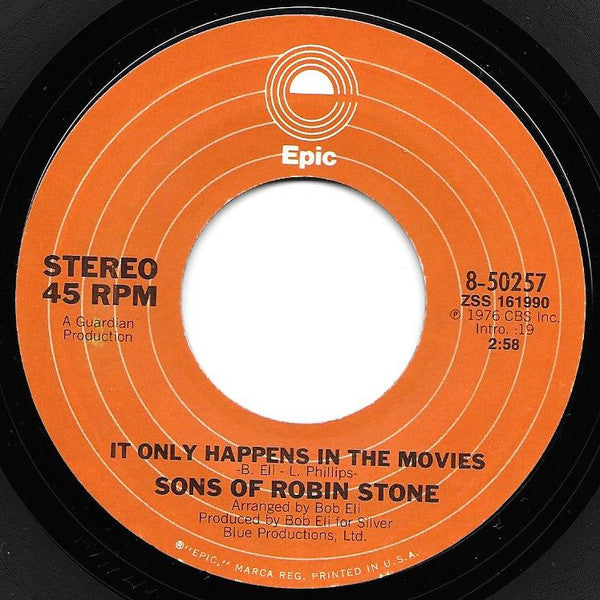 Sons Of Robin Stone ~ Let's Do It Now / It Only Happens In The Movies (Vinyl) - Djungel & Jazz