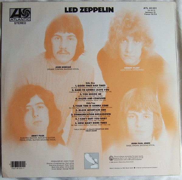 Led Zeppelin : Led Zeppelin (LP, Album, RE)