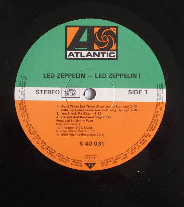 Led Zeppelin : Led Zeppelin (LP, Album, RE)