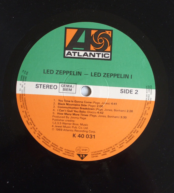 Led Zeppelin : Led Zeppelin (LP, Album, RE)