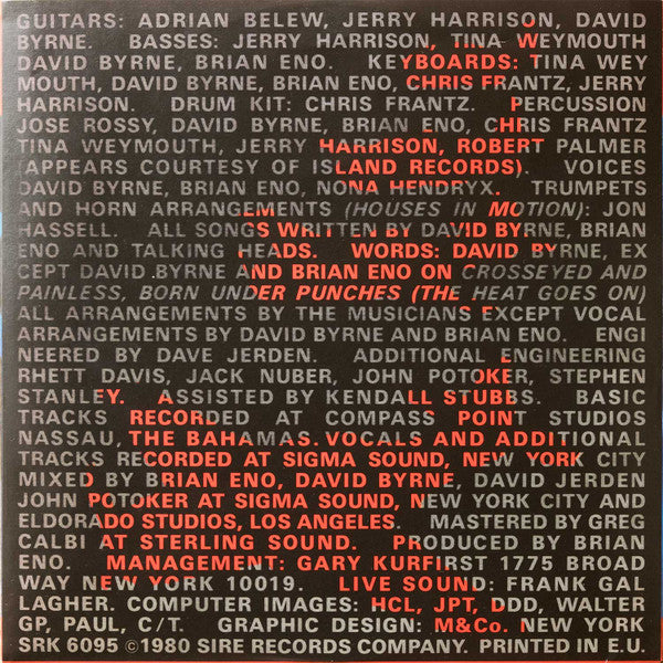 Talking Heads ~ Remain In Light (Vinyl) - Djungel & Jazz