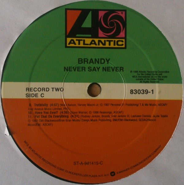 Brandy  ~ Never Say Never (Vinyl) - Djungel & Jazz