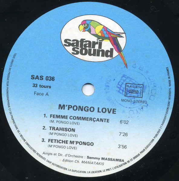 M'Pongo Love ~ M'Pongo Love (Vinyl) - Djungel & Jazz