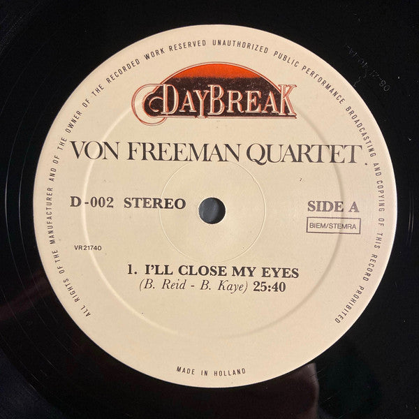 Von Freeman Quartet ~ Young And Foolish (Vinyl) - Djungel & Jazz
