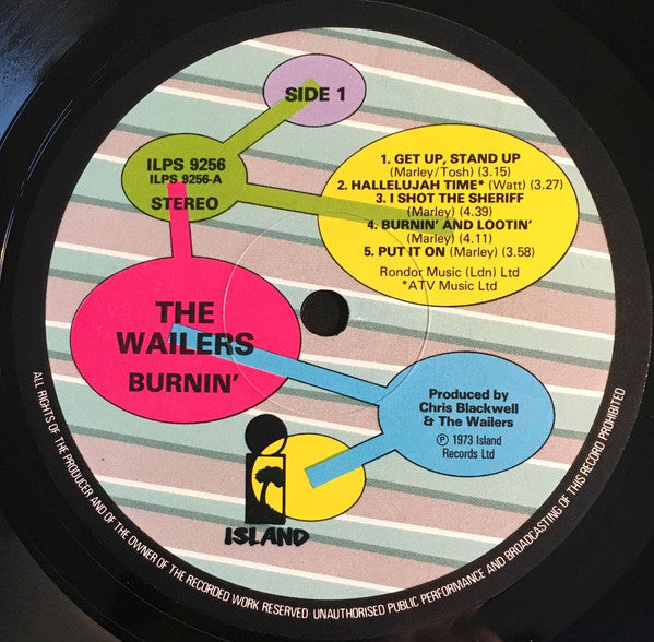 The Wailers ~ Burnin' (Vinyl) - Djungel & Jazz