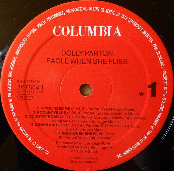Dolly Parton : Eagle When She Flies (LP, Album)