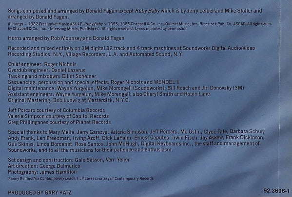 Donald Fagen ~ The Nightfly (Vinyl) - Djungel & Jazz