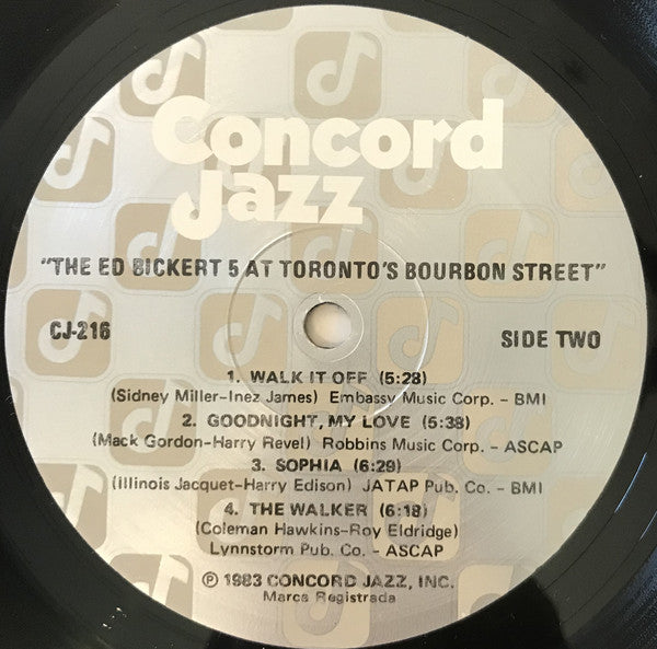 Ed Bickert 5 ~ At Toronto's Bourbon Street (Vinyl) - Djungel & Jazz