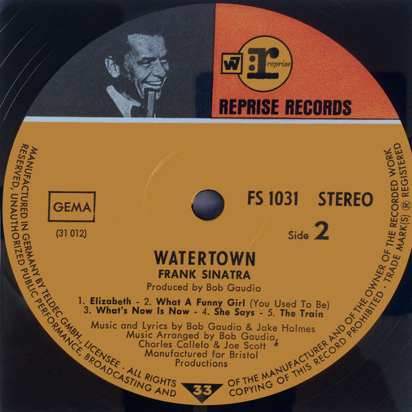 Frank Sinatra ~ Watertown (Vinyl) - Djungel & Jazz
