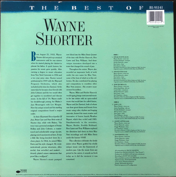 Wayne Shorter : The Best Of Wayne Shorter (LP, Comp)