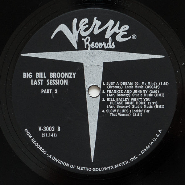 Big Bill Broonzy ~ Last Session Part 3 (Vinyl) - Djungel & Jazz