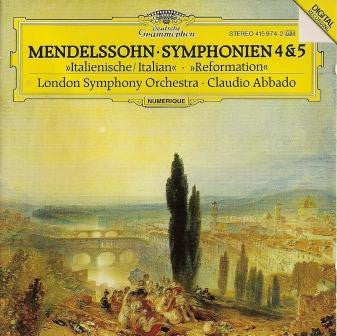 Mendelssohn, London Symphony Orchestra, Claudio Abbado ~ Symphonien 4 & 5 (Vinyl) - Djungel & Jazz