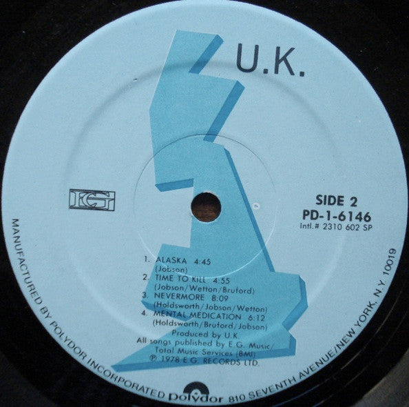 U.K. ~ U.K. (Vinyl) - Djungel & Jazz