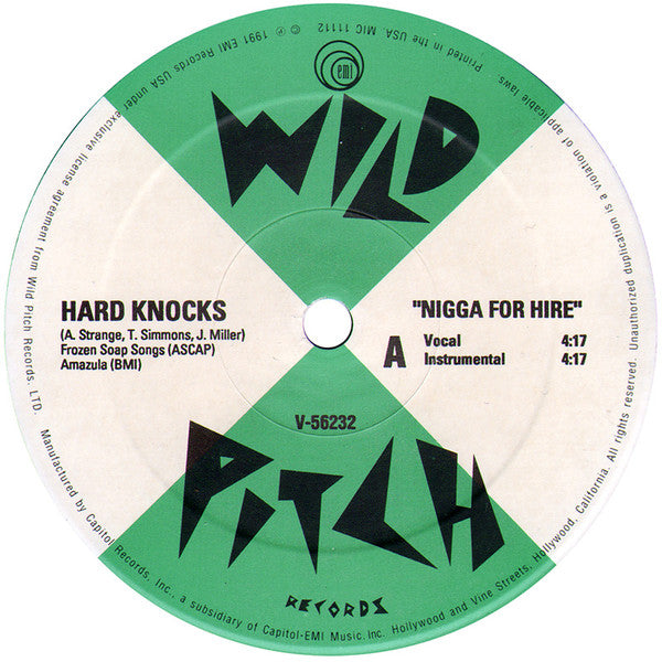 Hard Knocks ~ Nigga For Hire (Vinyl) - Djungel & Jazz