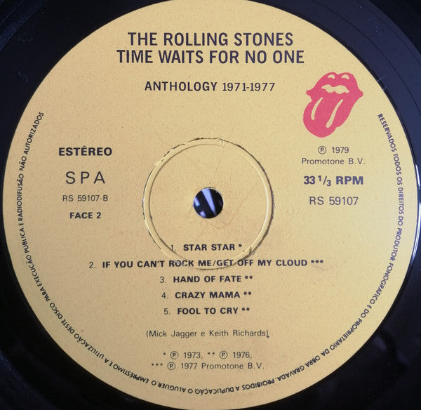 The Rolling Stones ~ Time Waits For No One (Anthology 1971-1977) (Vinyl) - Djungel & Jazz