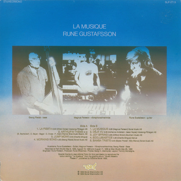 Rune Gustafsson ~ La Musique (Vinyl) - Djungel & Jazz