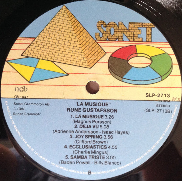 Rune Gustafsson ~ La Musique (Vinyl) - Djungel & Jazz