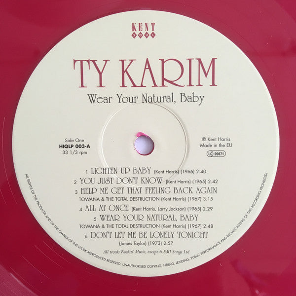 Ty Karim ~ Wear Your Natural, Baby (Vinyl) - Djungel & Jazz