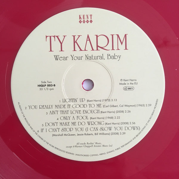 Ty Karim ~ Wear Your Natural, Baby (Vinyl) - Djungel & Jazz