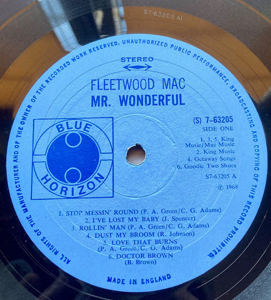 Fleetwood Mac : Mr. Wonderful (LP, Album, Gat)