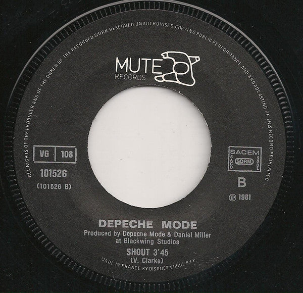 Depeche Mode : New Life / Shout! (7", Single)