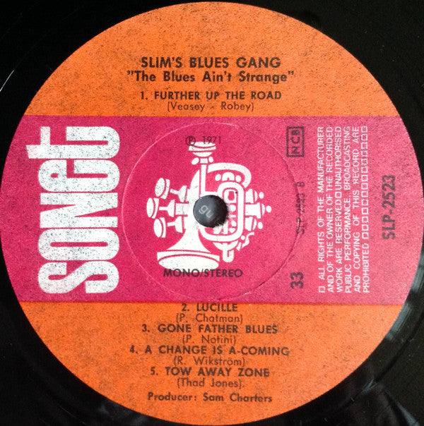 Slim's Blues Gang : The Blues Ain't Strange (LP, Album)