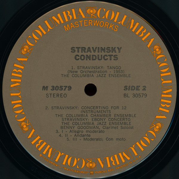 Stravinsky ~ Stravinsky Conducts Music For Chamber And Jazz Ensembles (Vinyl) - Djungel & Jazz