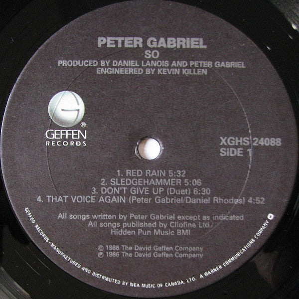Peter Gabriel ~ So (Vinyl) - Djungel & Jazz