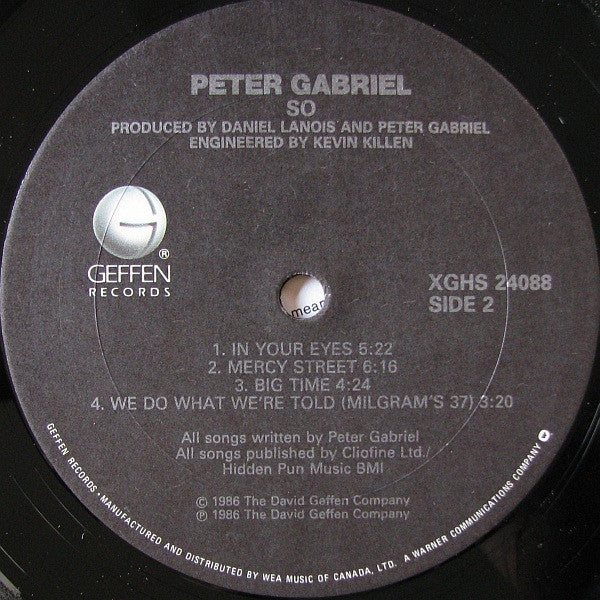 Peter Gabriel ~ So (Vinyl) - Djungel & Jazz