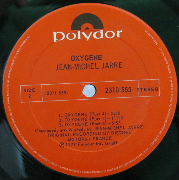 Jean-Michel Jarre : Oxygene (LP, Album)