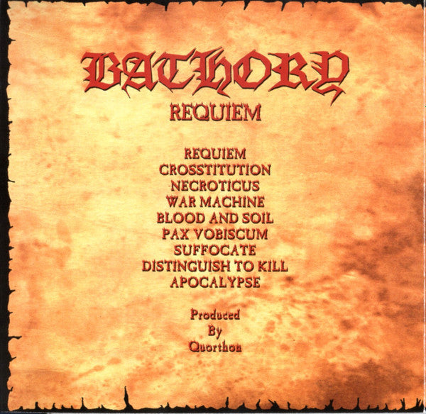 Bathory ~ Requiem (Vinyl) - Djungel & Jazz