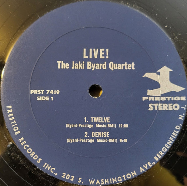 The Jaki Byard Quartet ~ Live! Vol. 1 (Vinyl) - Djungel & Jazz