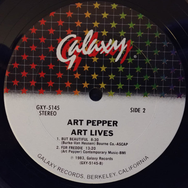 Art Pepper : Art Lives (LP, Album, M/Print, Pit)