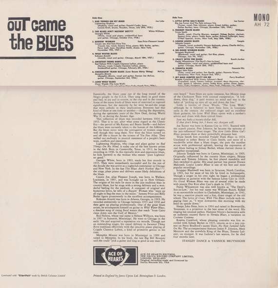 Various ~ Out Came The Blues (Vinyl) - Djungel & Jazz