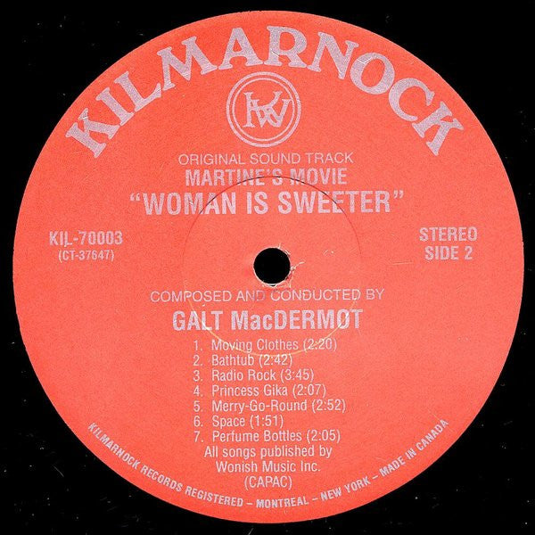 Galt MacDermot ~ Woman Is Sweeter (Original Soundtrack) (Vinyl) - Djungel & Jazz