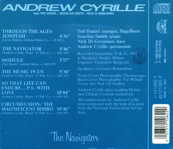 Andrew Cyrille ~ The Navigator (Vinyl) - Djungel & Jazz