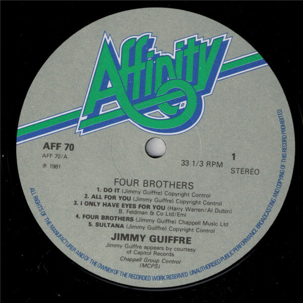 Jimmy Giuffre : Four Brothers (LP, Album, RE)
