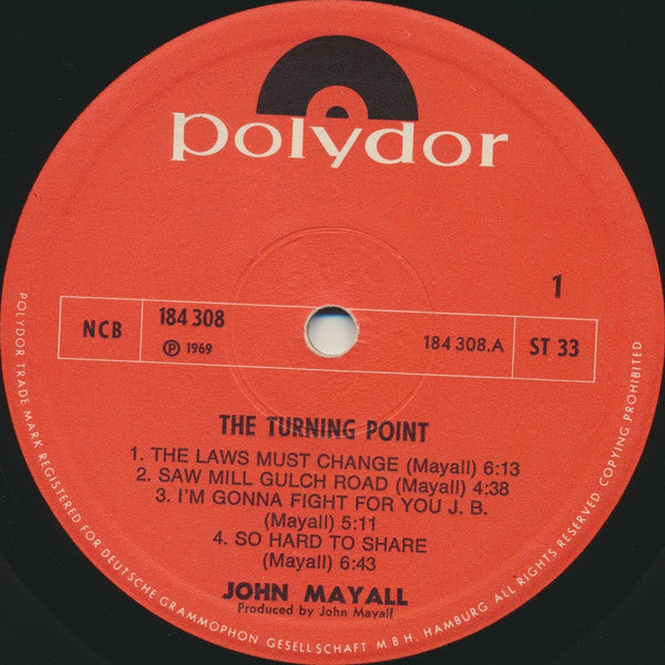 John Mayall ~ The Turning Point (Vinyl) - Djungel & Jazz