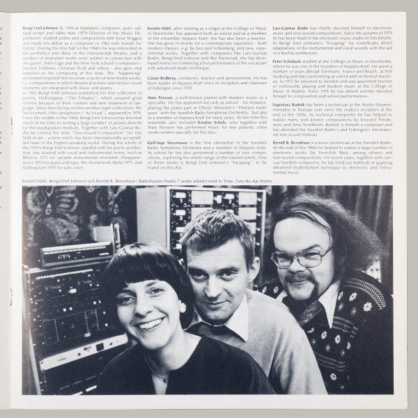 Bengt Emil Johnson : In Time / Vittringar / Escaping (LP)