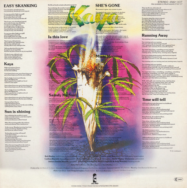 Bob Marley & The Wailers ~ Kaya (Vinyl) - Djungel & Jazz