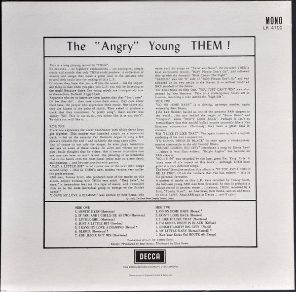 Them  ~ The "Angry" Young Them! (Vinyl) - Djungel & Jazz