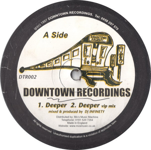 DJ Infinity (2) : Deeper / Its All Right (12")