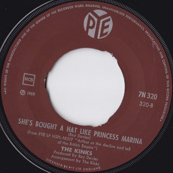 The Kinks ~ Victoria / She's Bought A Hat Like Princess Marina (Vinyl) - Djungel & Jazz