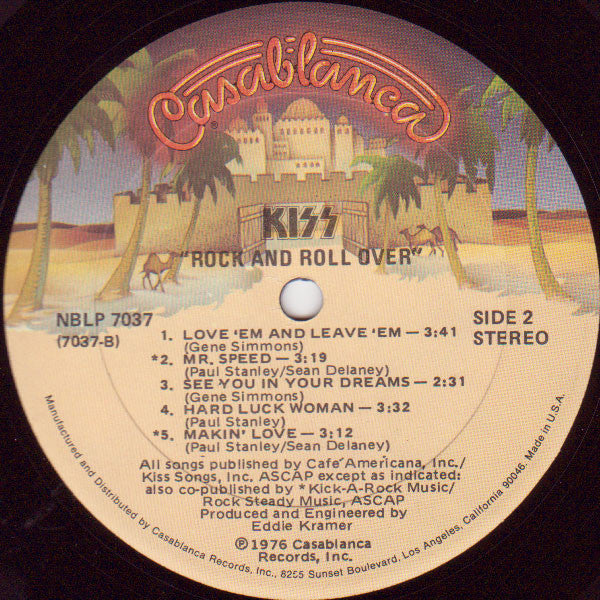 Kiss : Rock And Roll Over (LP, Album, Kee)