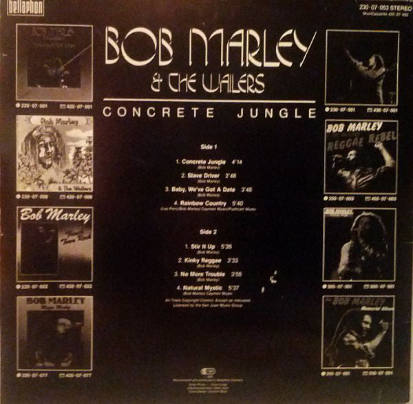 Bob Marley & The Wailers : Concrete Jungle (LP, Comp)