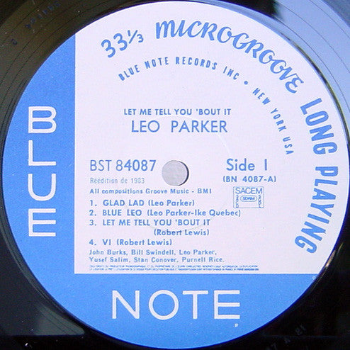 Leo Parker ~ Let Me Tell You 'Bout It (Vinyl) - Djungel & Jazz