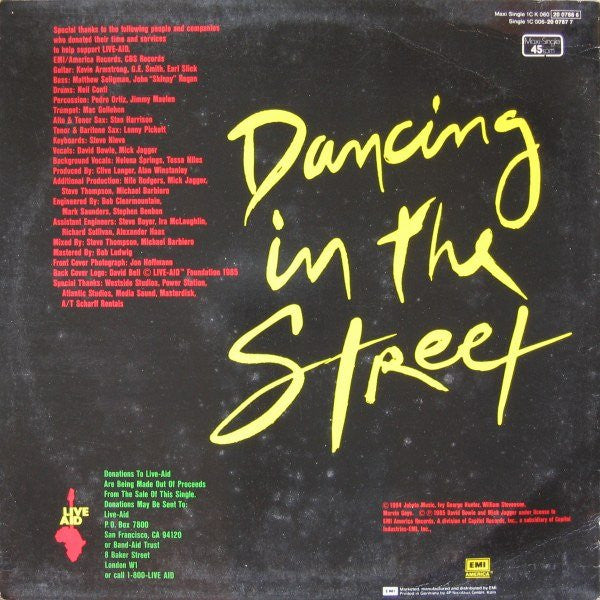 David Bowie And Mick Jagger ~ Dancing In The Street (Vinyl) - Djungel & Jazz