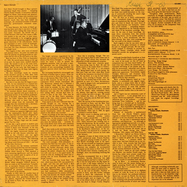 Bud Powell Trio ~ At The Golden Circle Volume 1 (Vinyl) - Djungel & Jazz