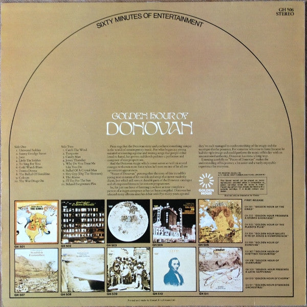 Donovan ~ Golden Hour Of Donovan (Vinyl) - Djungel & Jazz